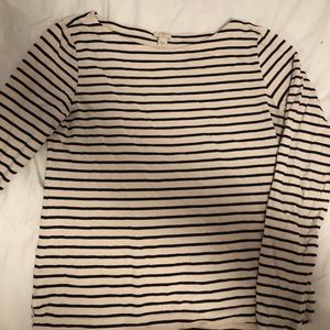 J. Crew Factory Striped Boatneck Top